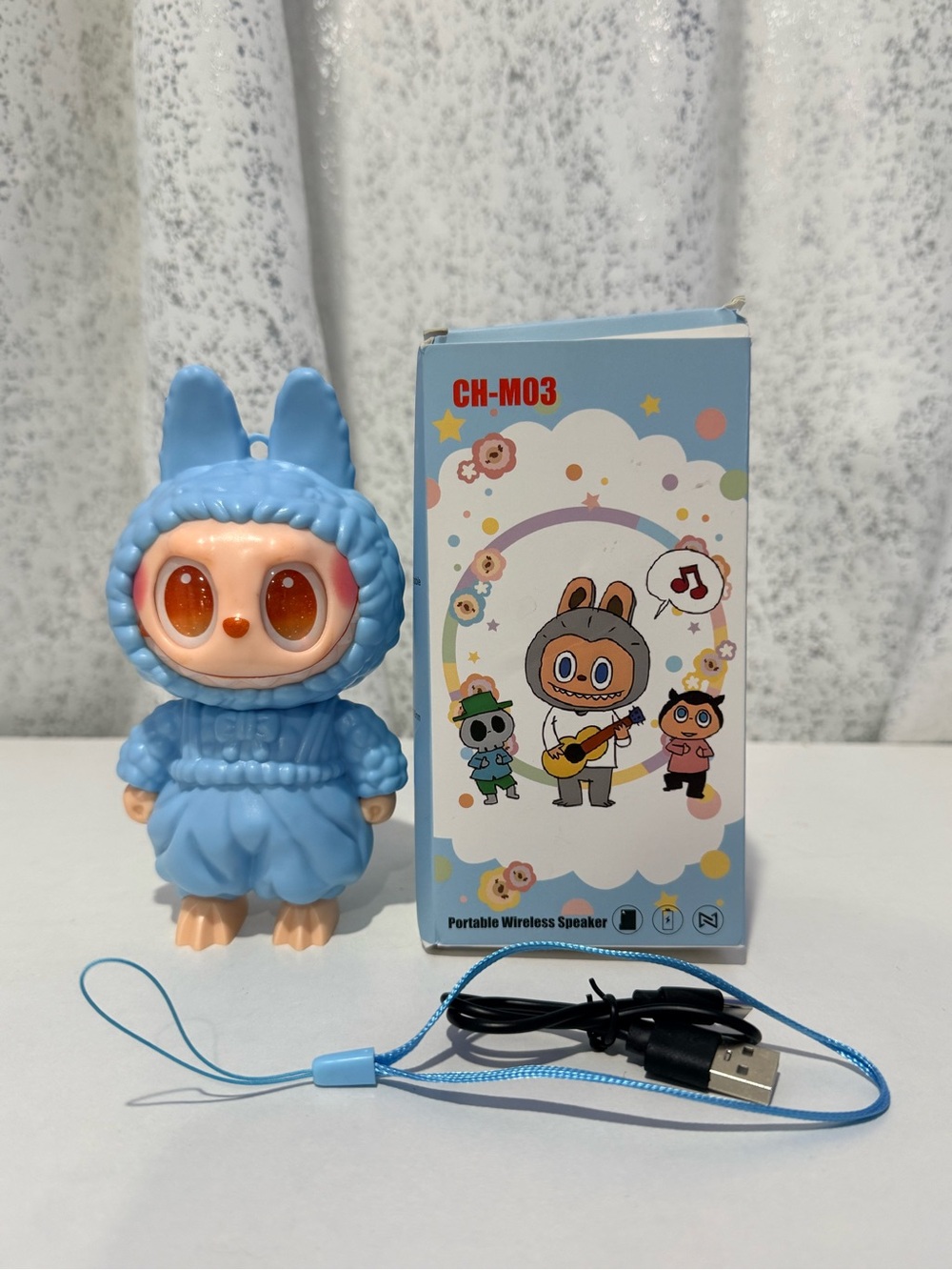Portable Bluetooth Speaker Doll - Blue